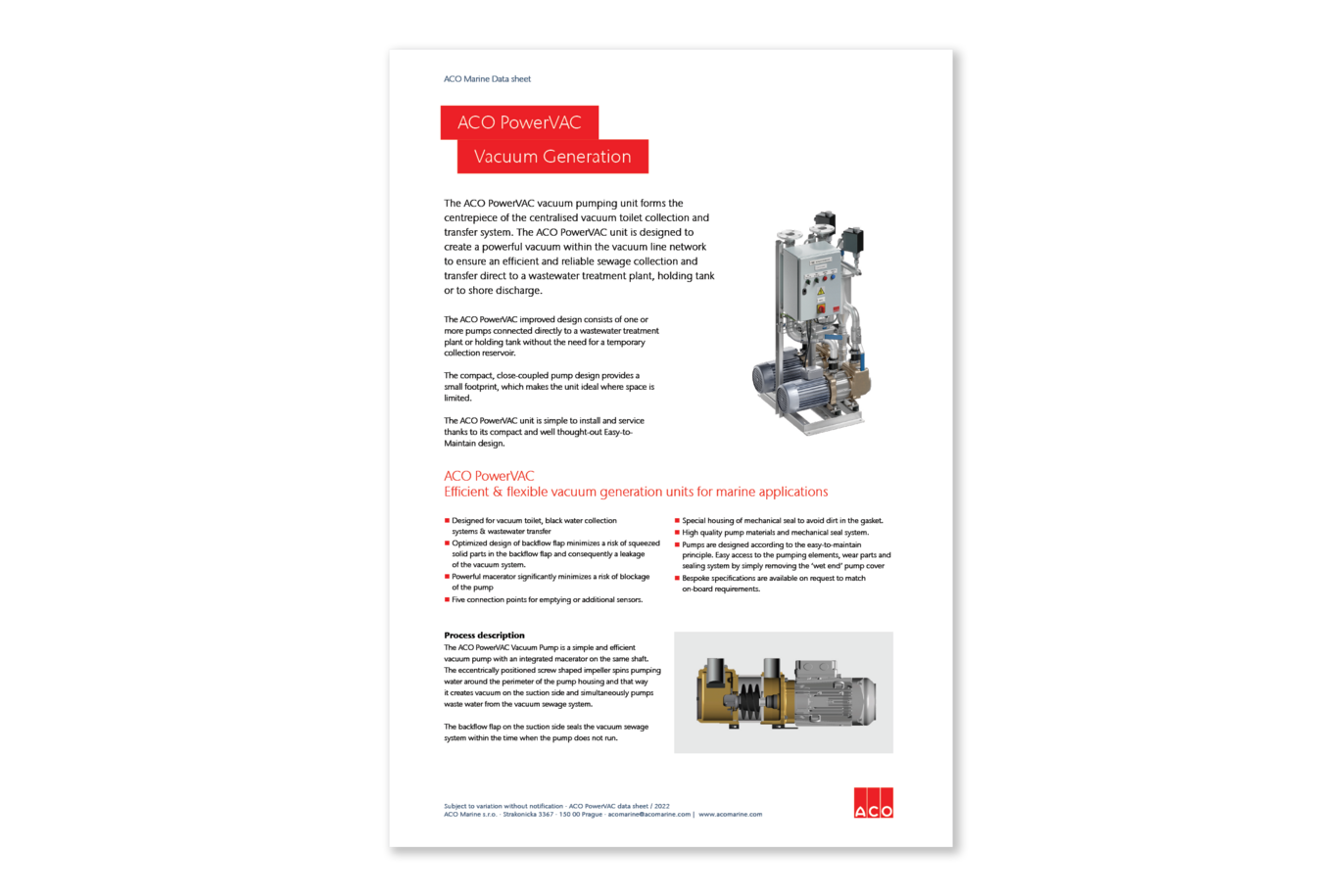 ACO PowerVAC
Vacuum Generation Unit