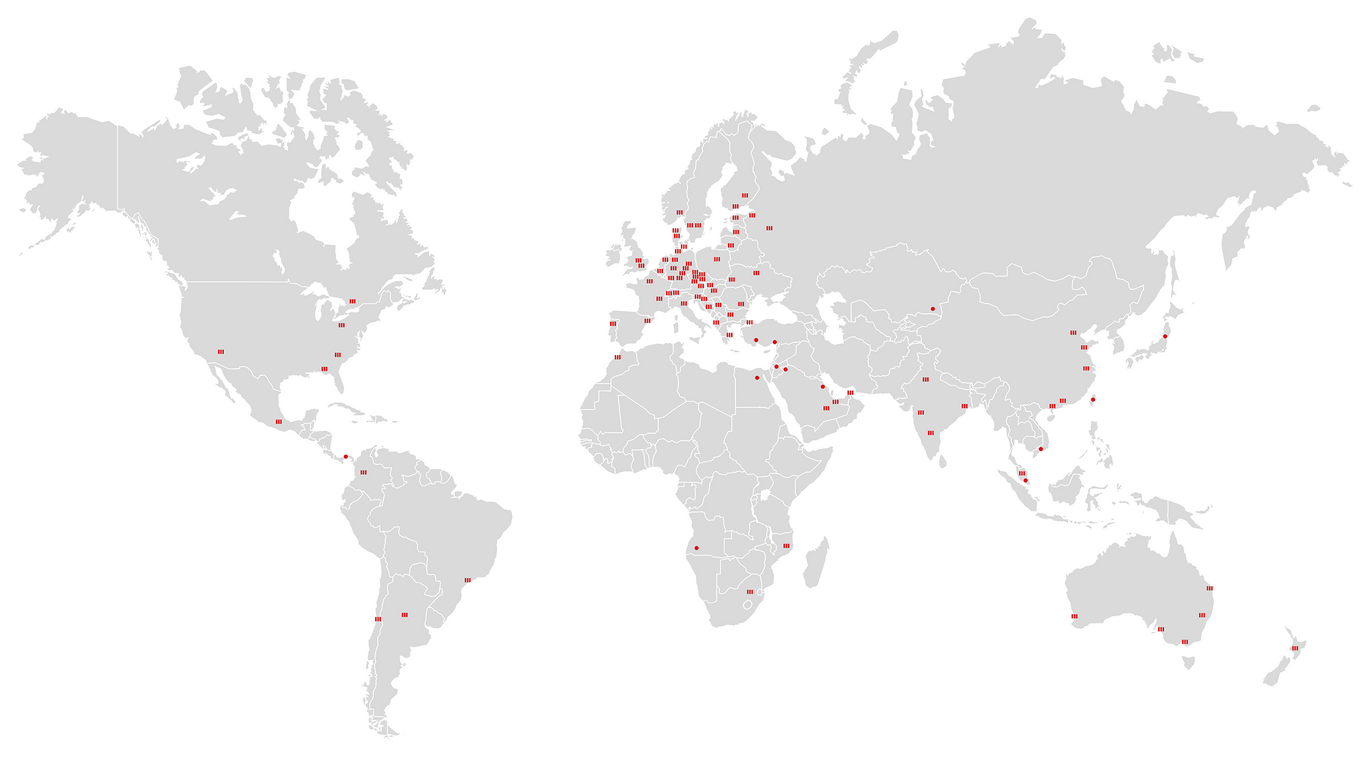 Map Of ACO World-wide